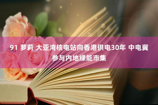 91 萝莉 大亚湾核电站向香港供电30年 中电冀参与内地绿能市集