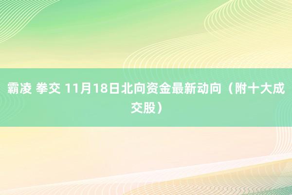 霸凌 拳交 11月18日北向资金最新动向（附十大成交股）