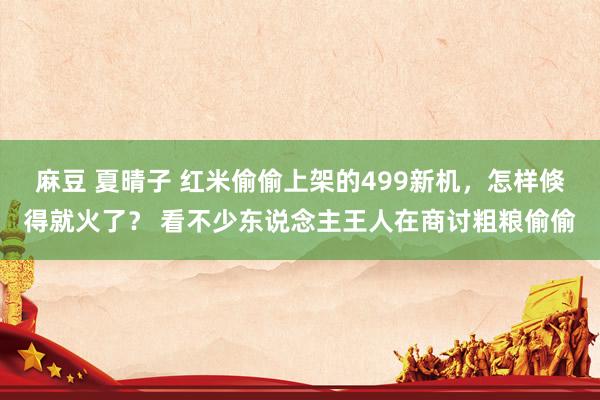 麻豆 夏晴子 红米偷偷上架的499新机，怎样倏得就火了？ 看不少东说念主王人在商讨粗粮偷偷