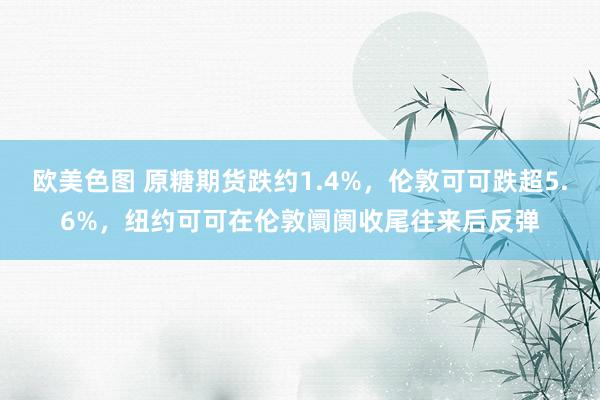 欧美色图 原糖期货跌约1.4%，伦敦可可跌超5.6%，纽约可可在伦敦阛阓收尾往来后反弹